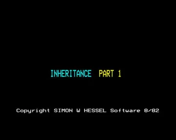 Inheritance (1982)(Hessel, Simon W.)[a][INHERIT] screen shot title